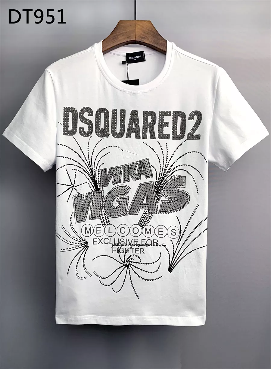 Sleek 2456 Dsquared T-Shirts Short Sleeved For Men