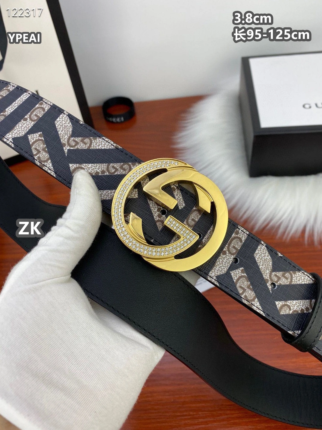 Sleek 2543 Gucci AAA Quality Belts For Men