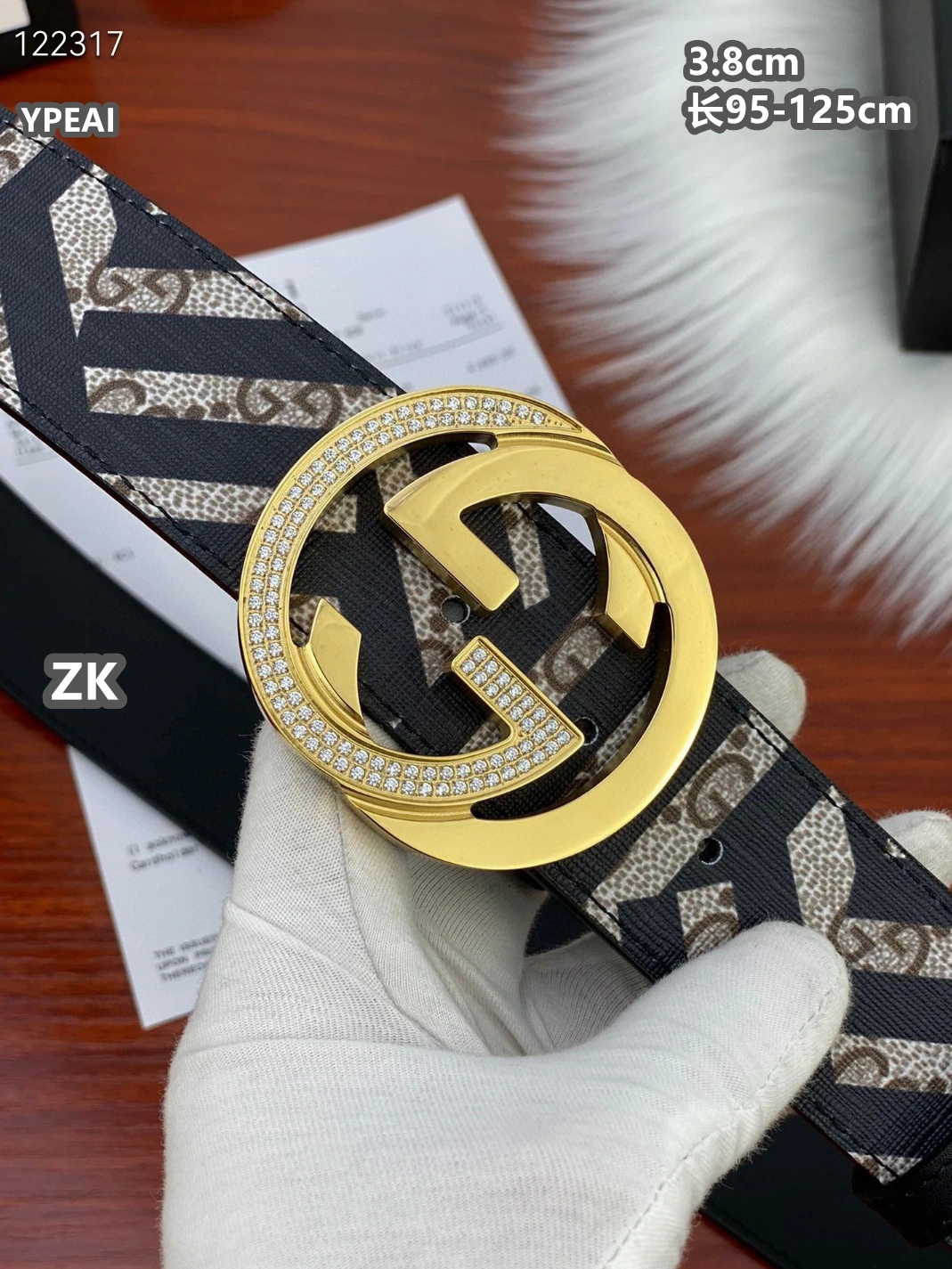 Sleek 2543 Gucci AAA Quality Belts For Men