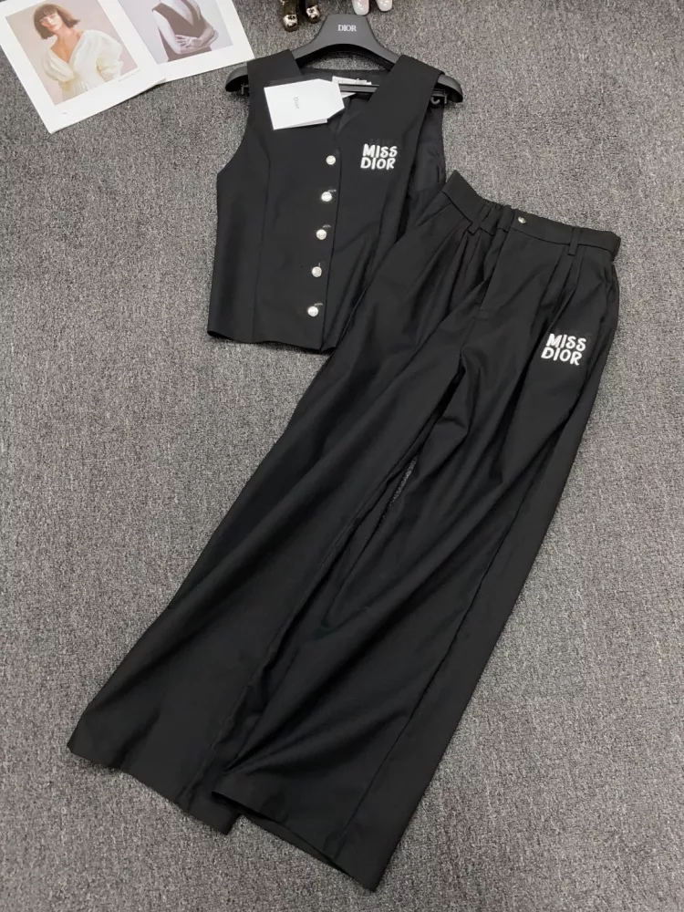 Sleek 2742 Christian Dior Tracksuits Sleeveless For Women