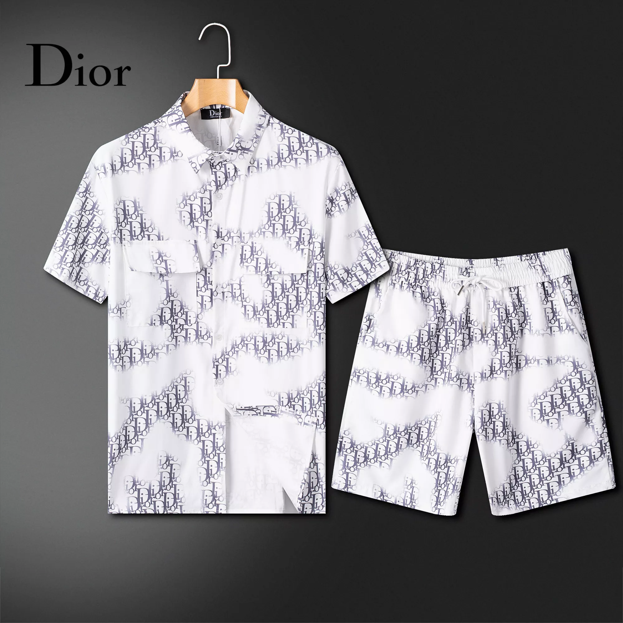 Sleek 2811 Christian Dior Tracksuits Short Sleeved For Men