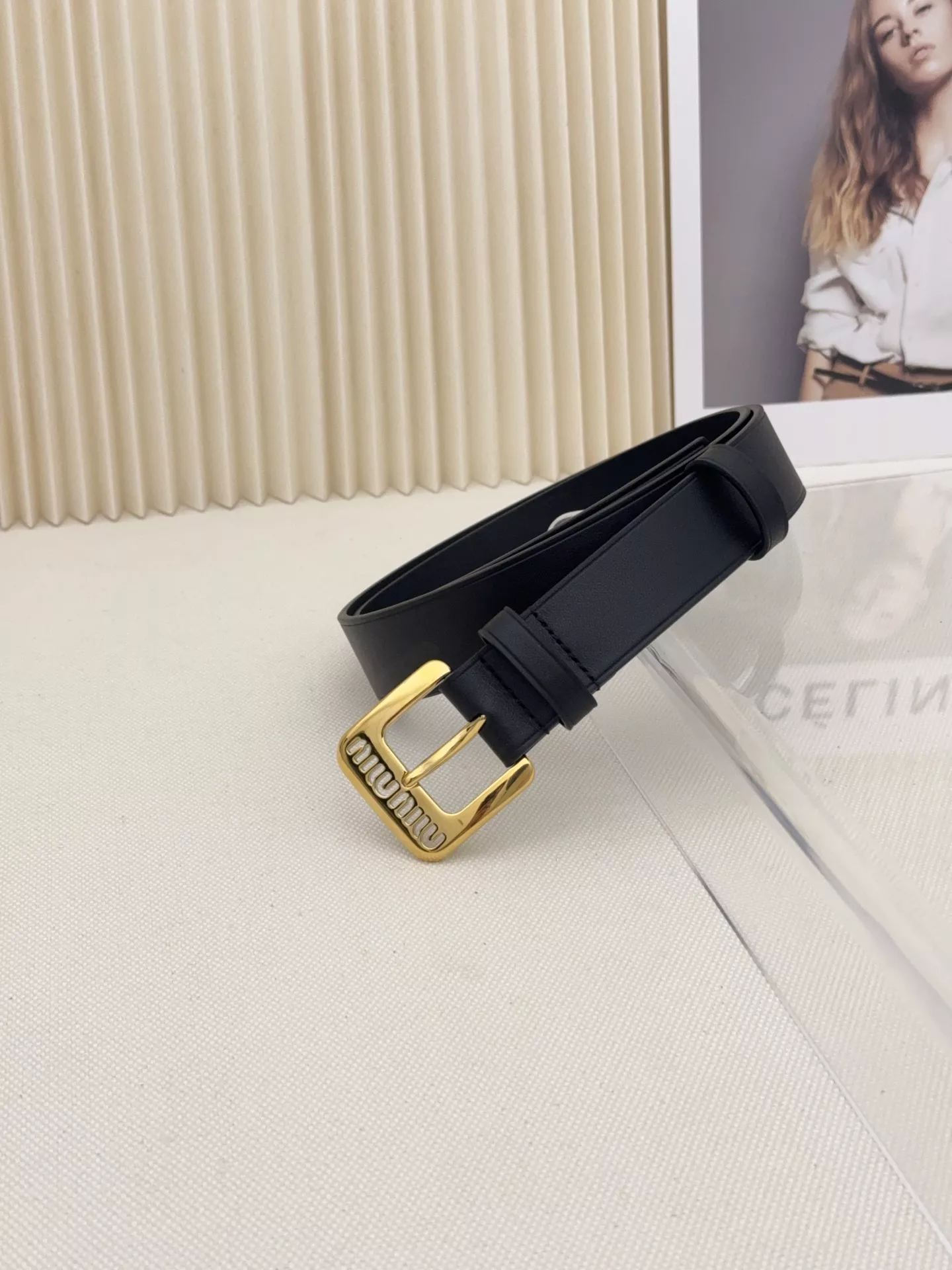 Sleek 2863 MIU MIU AAA Quality Belts In 3.0cm For Women