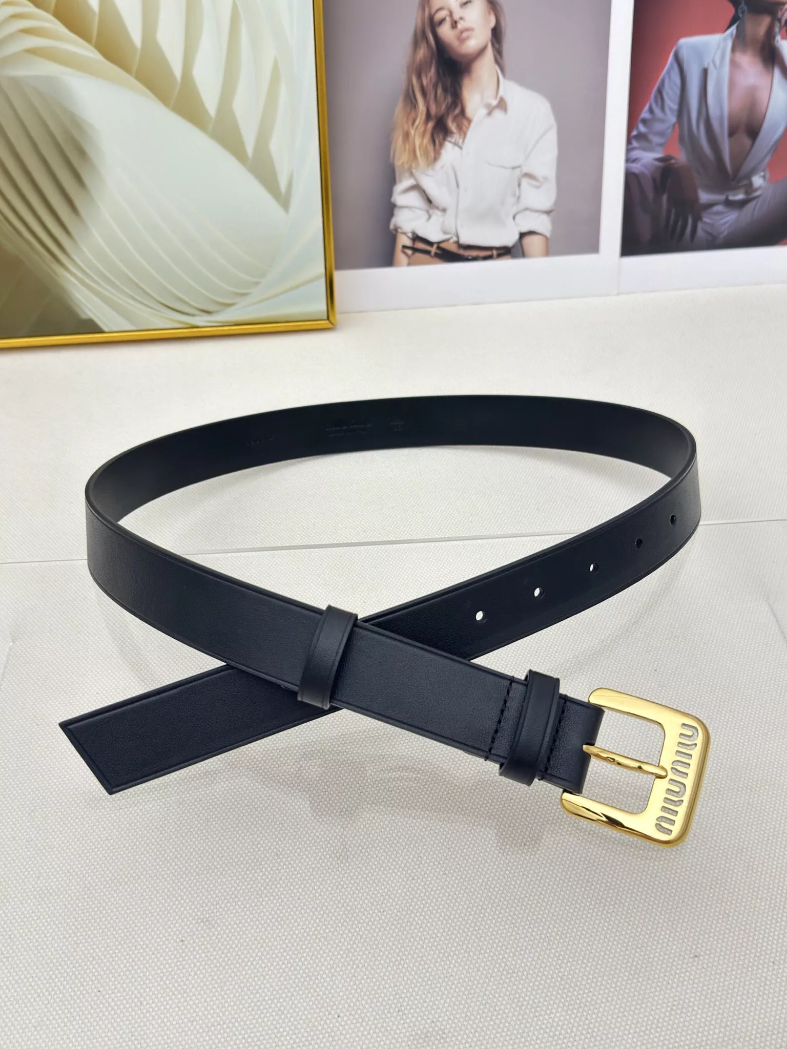 Sleek 2863 MIU MIU AAA Quality Belts In 3.0cm For Women