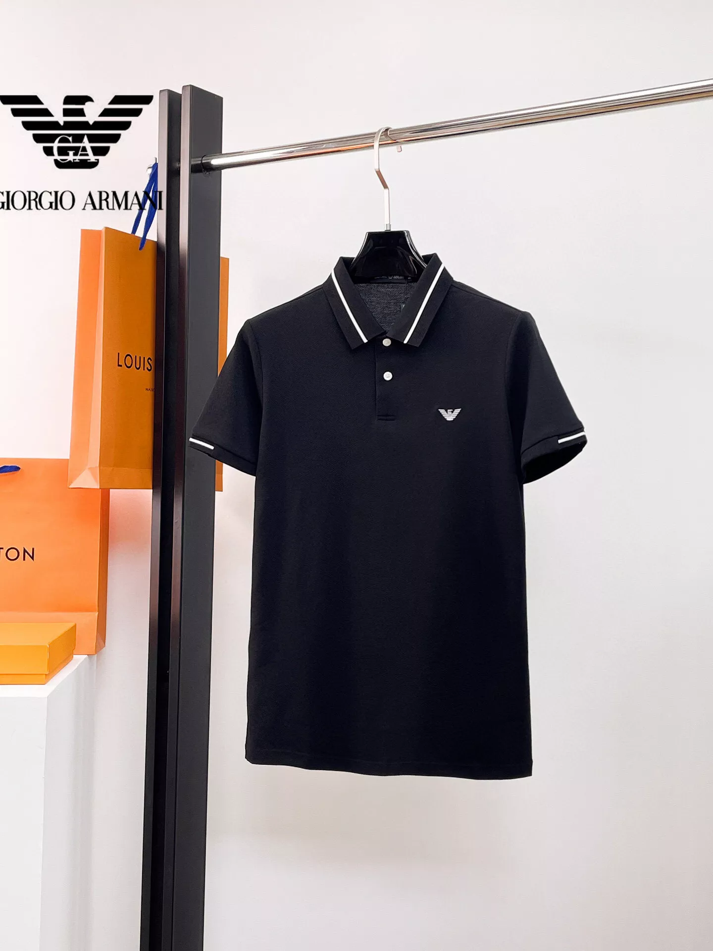 Sleek 3015 Armani T-Shirts Short Sleeved For Men