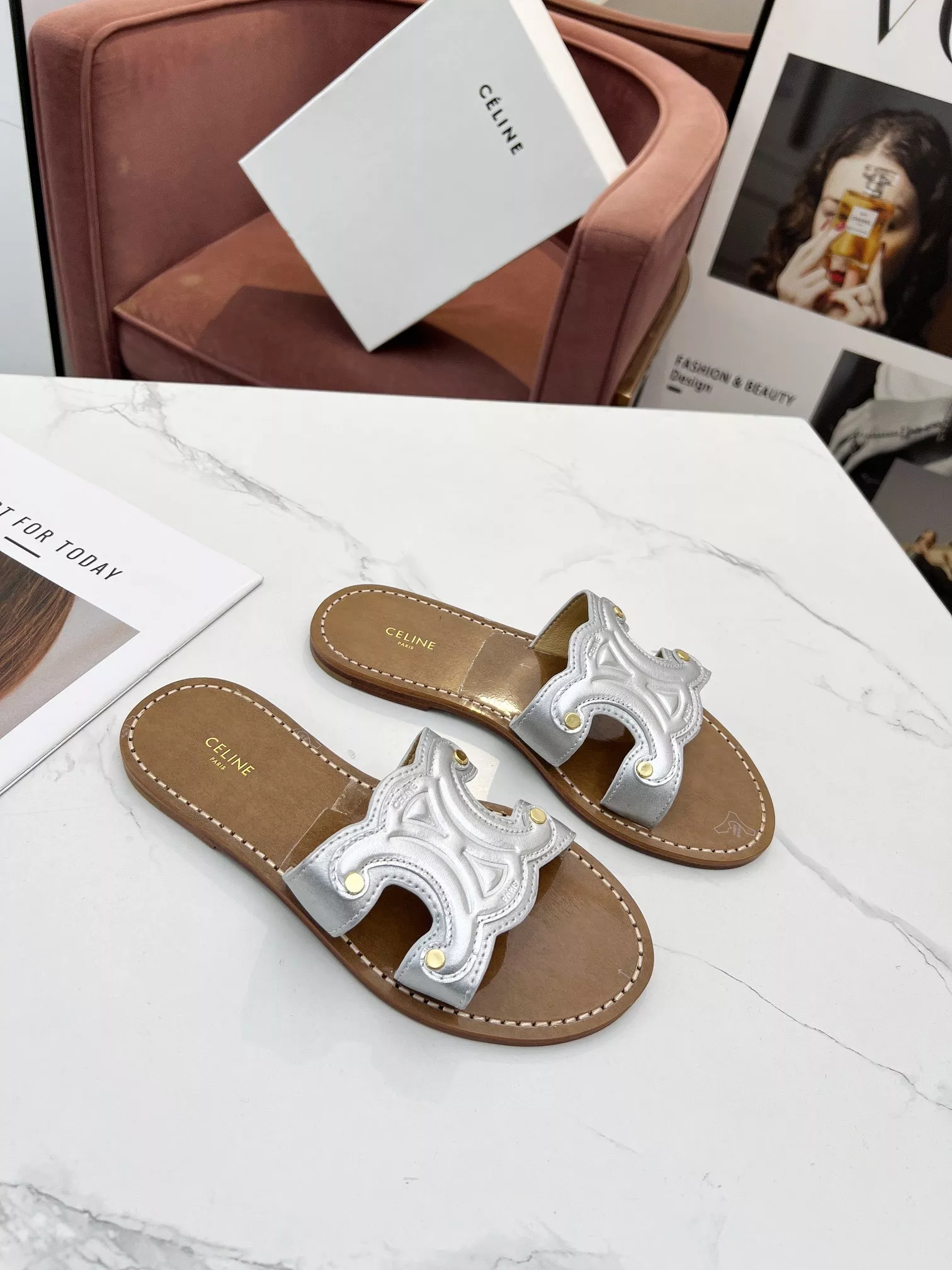 Sleek 3313 Celine Slippers For Women