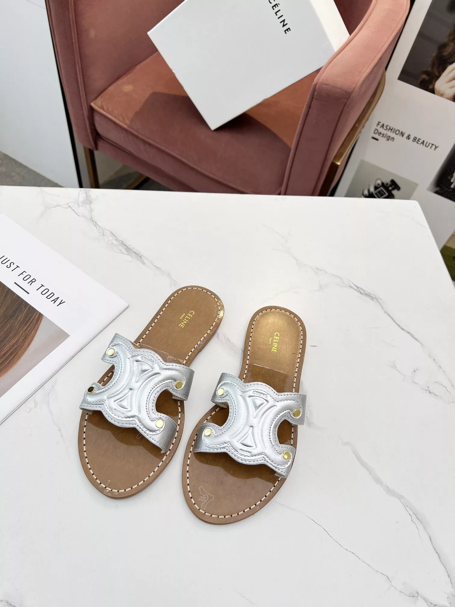 Sleek 3313 Celine Slippers For Women