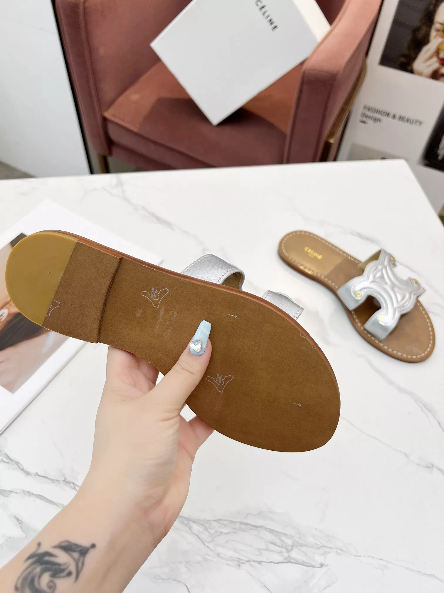 Sleek 3313 Celine Slippers For Women