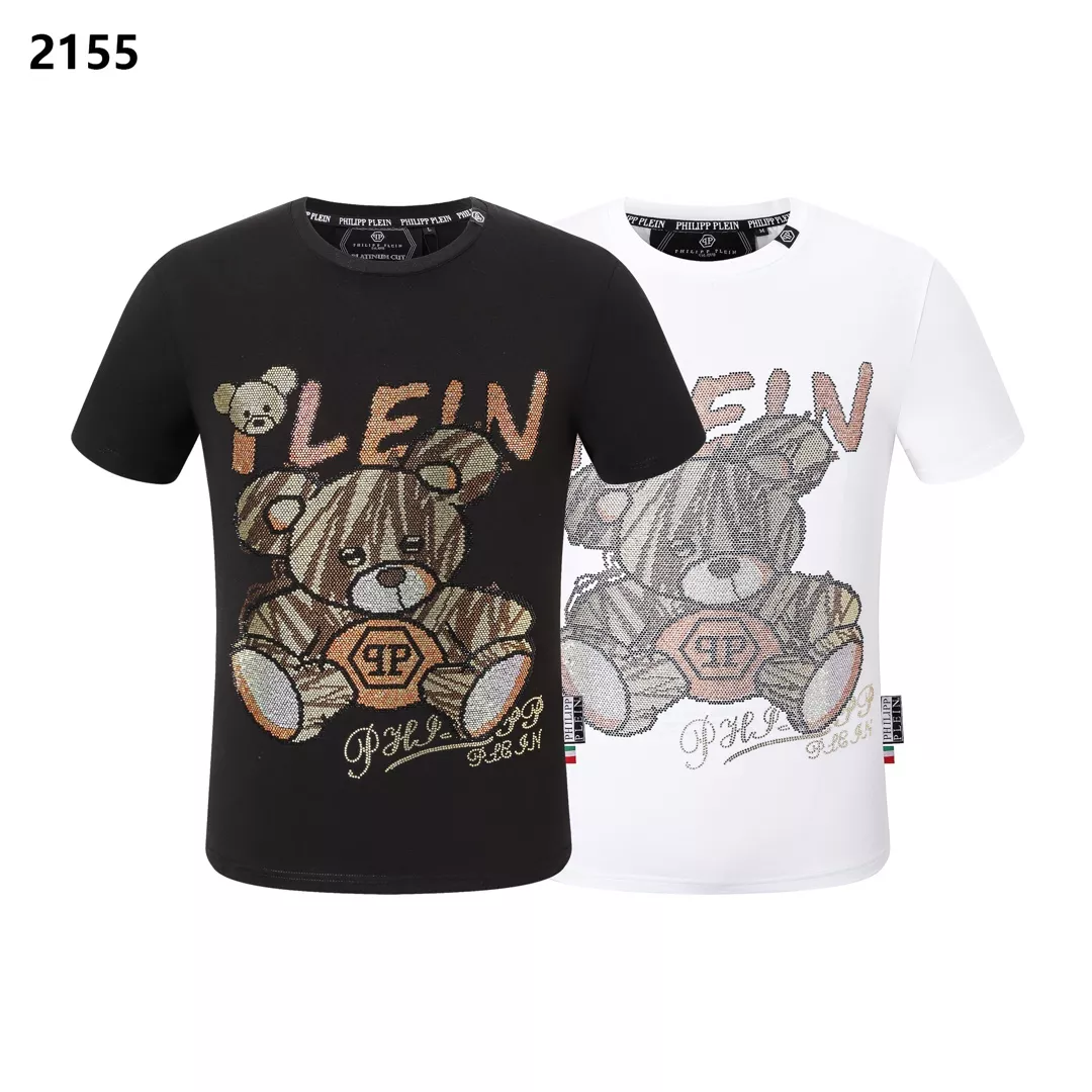 Sleek 3421 Philipp Plein PP T-Shirts Short Sleeved For Men
