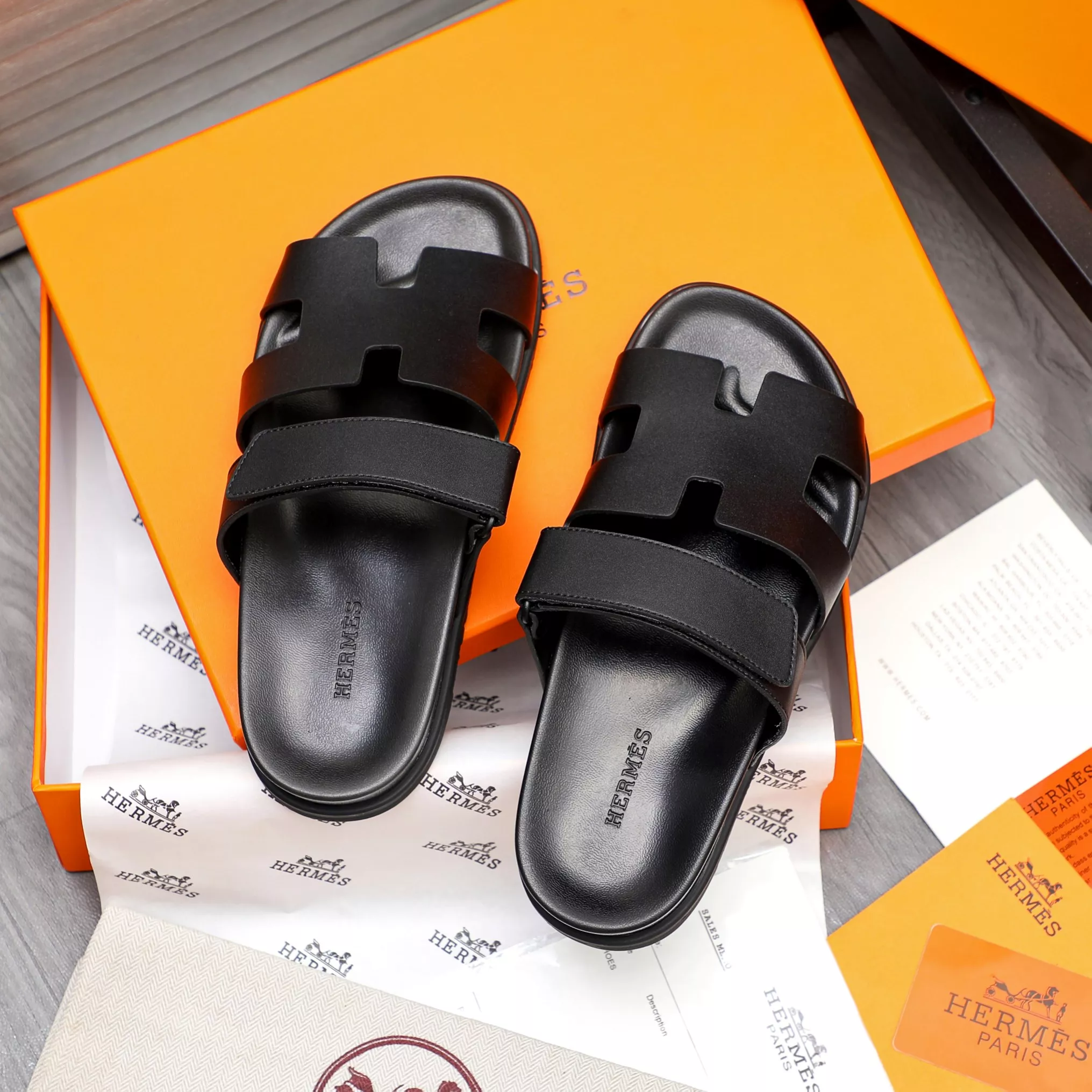 Sleek 3518 Hermes Slippers For Men