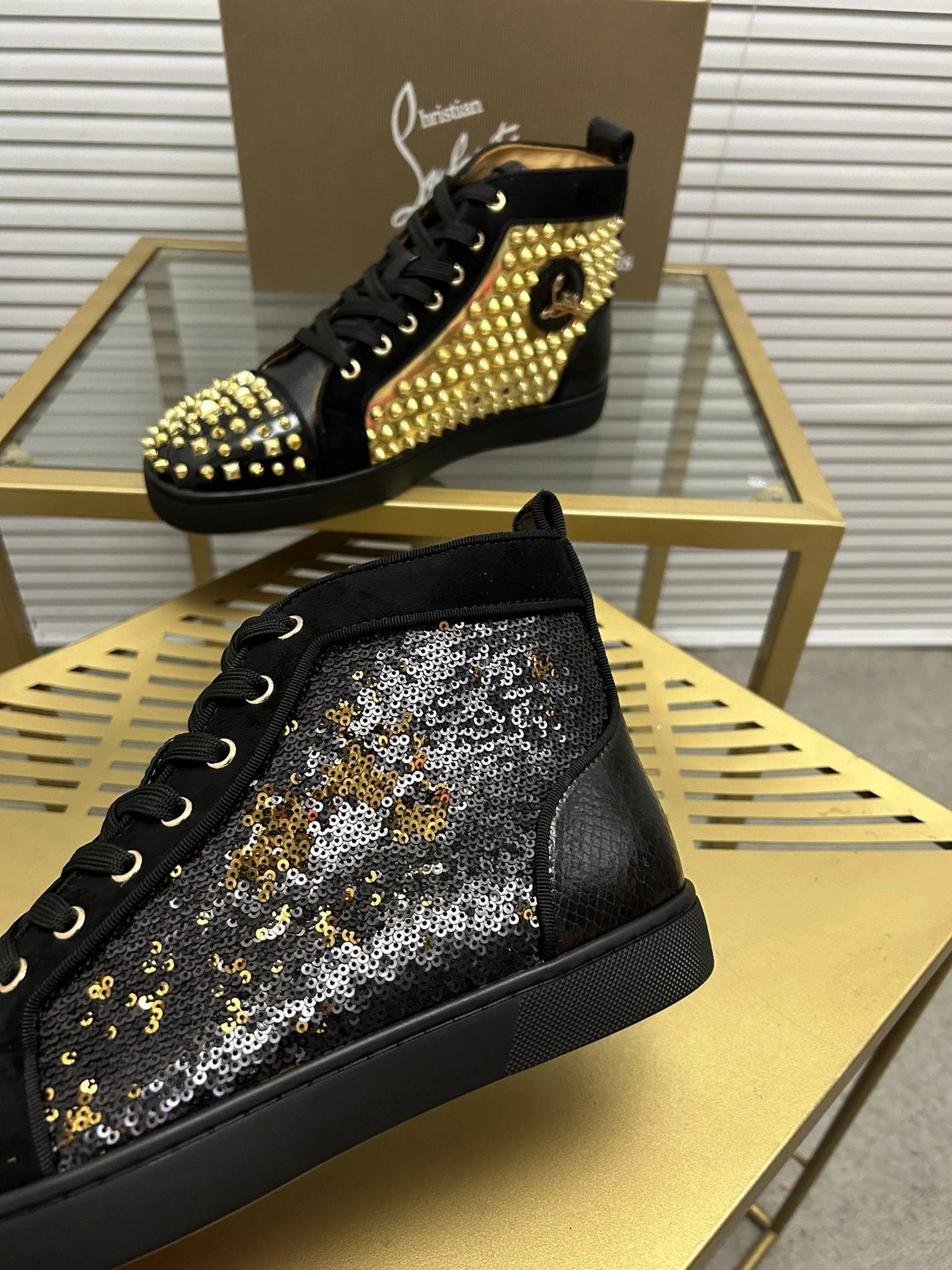 Sleek 3826 Christian Louboutin High Top Shoes For Women