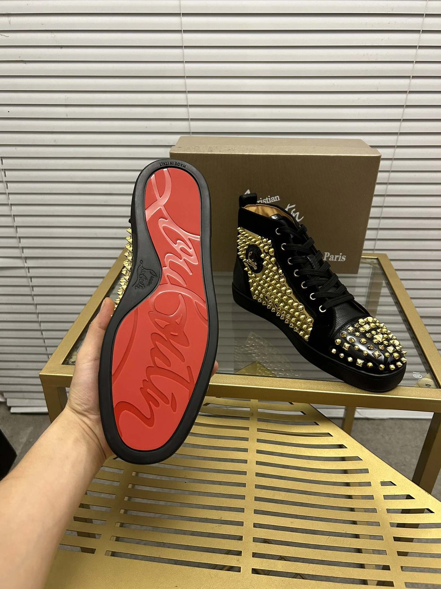 Sleek 3826 Christian Louboutin High Top Shoes For Women