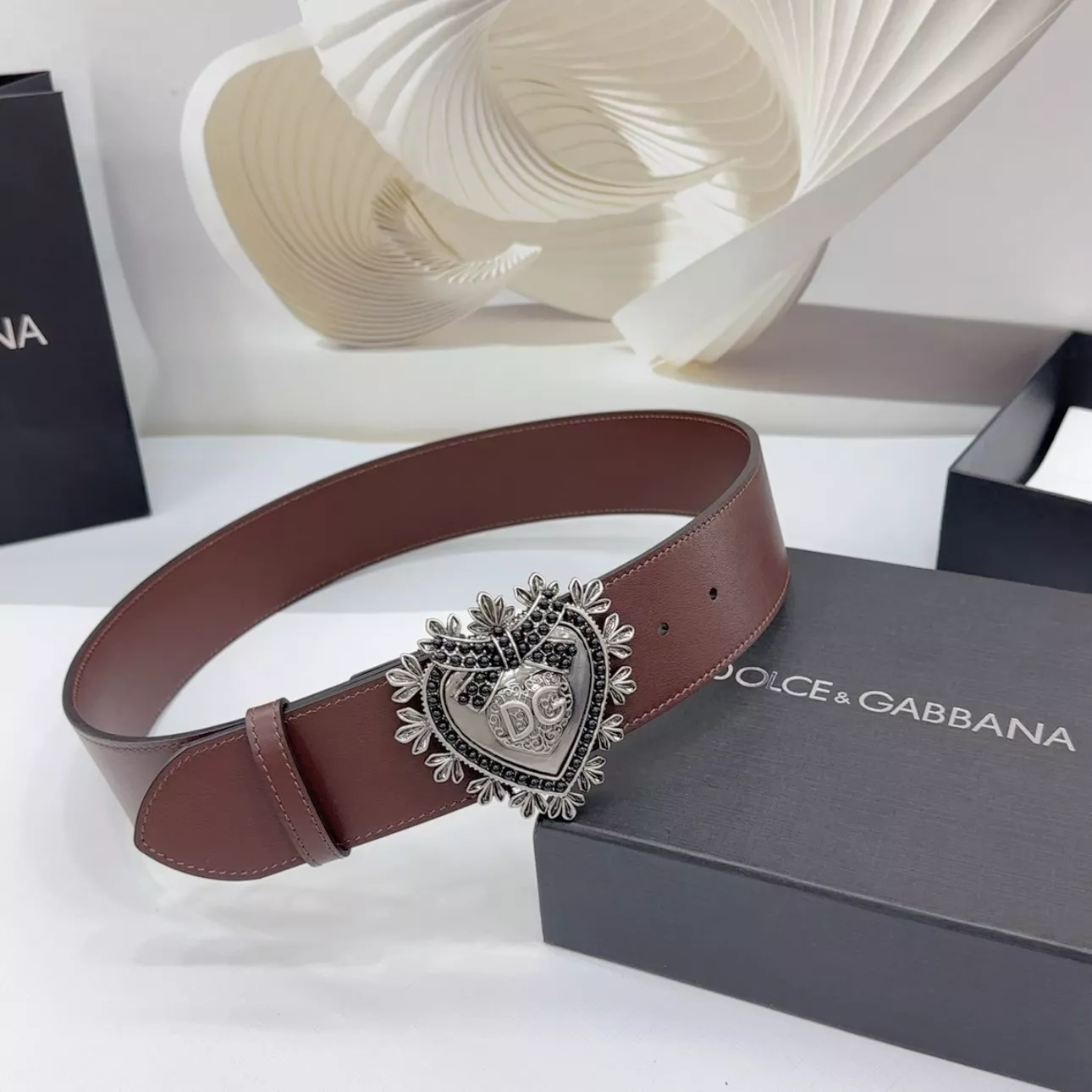 Sleek 3856 Dolce & Gabbana D&G AAA Quality Belts In 5.0cm For Women