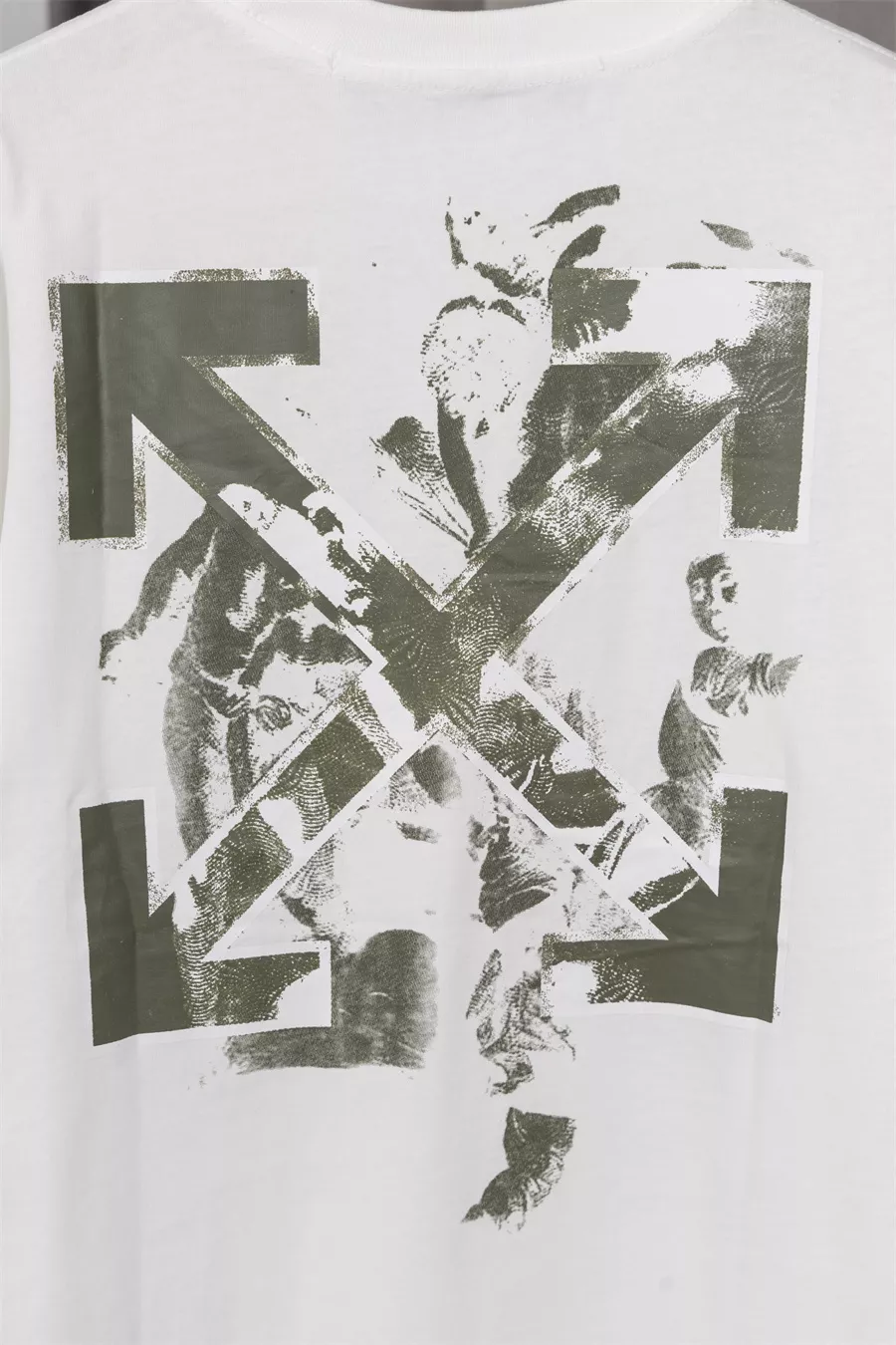 Sleek 3897 Off-White T-Shirts Short Sleeved For Men
