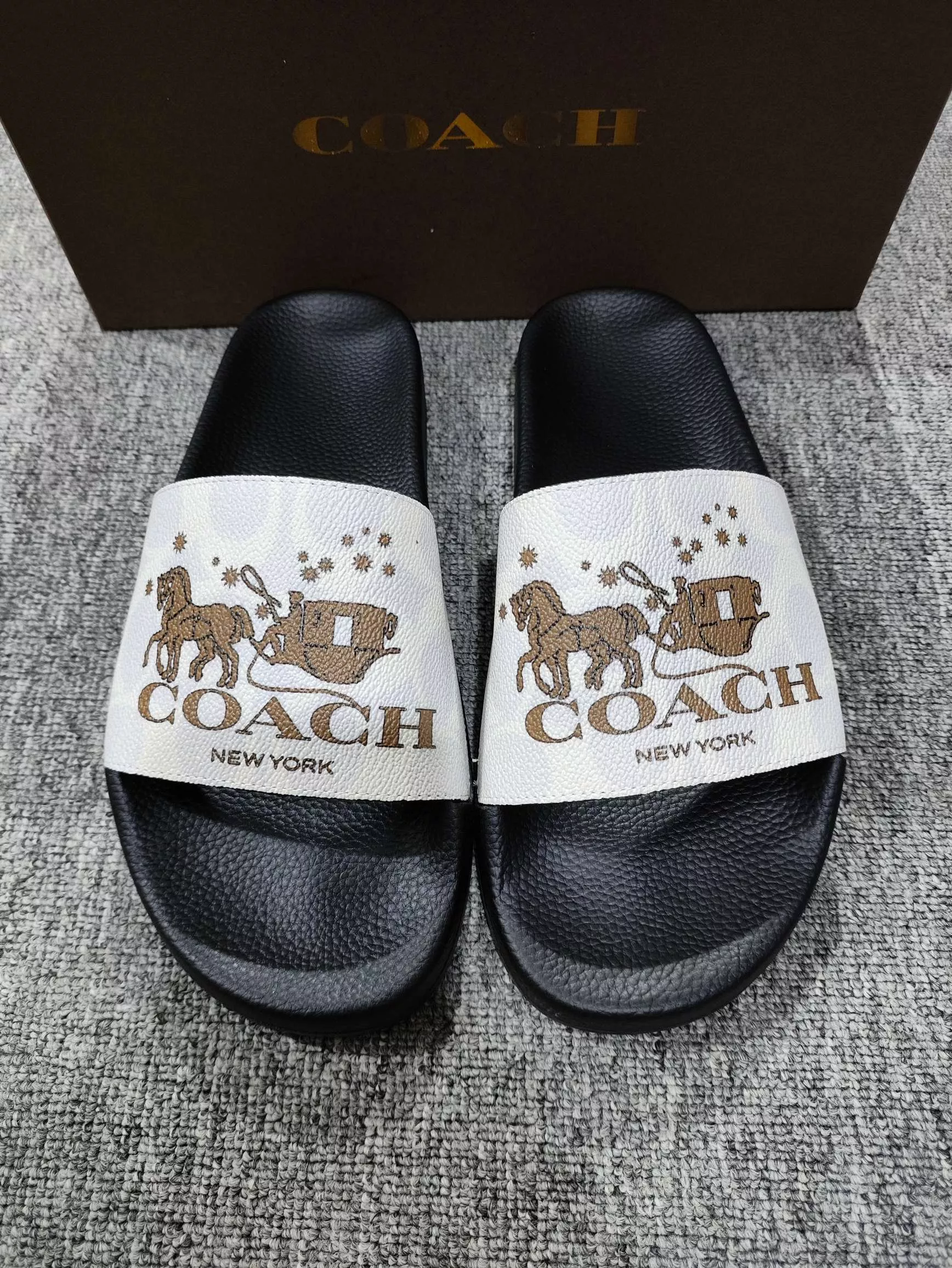 Sleek 4235 Coach Slippers For Men