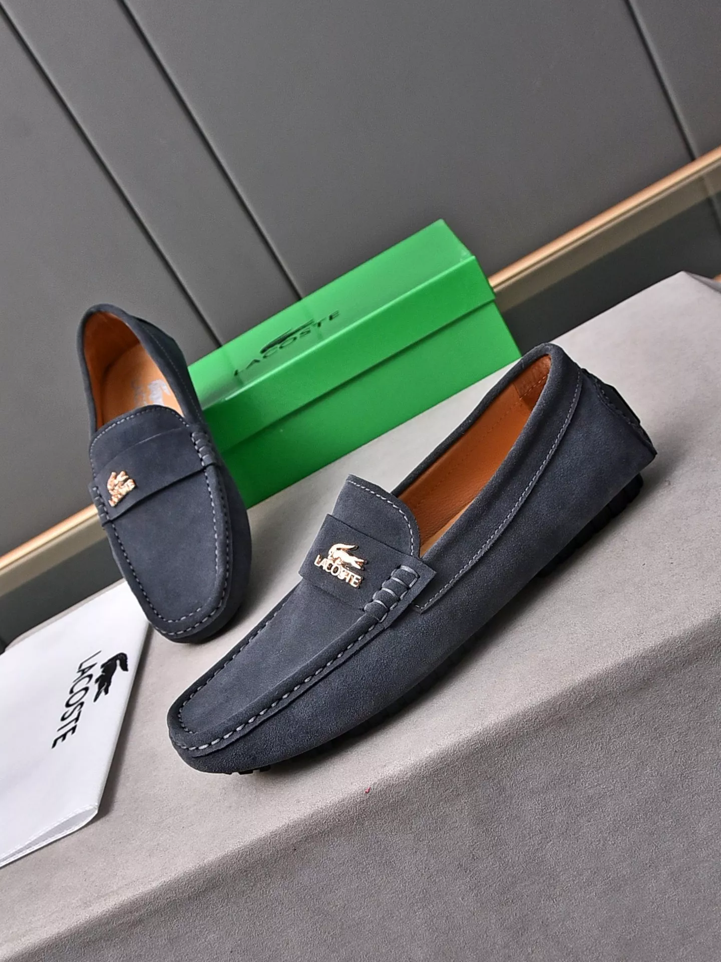Sleek 4309 Lacoste Leather Shoes For Men