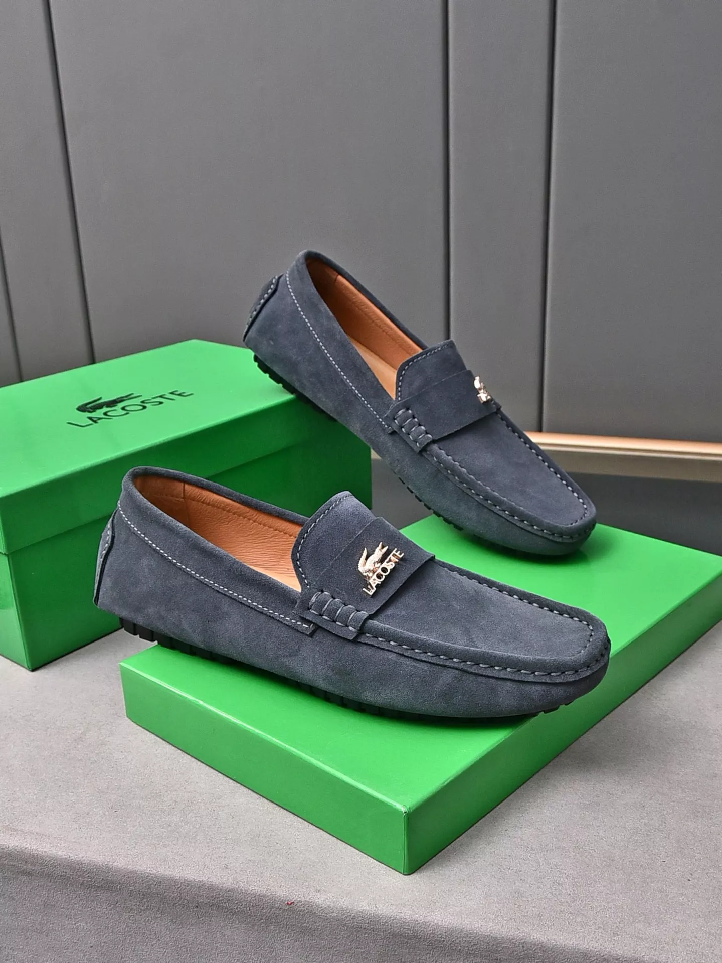 Sleek 4309 Lacoste Leather Shoes For Men