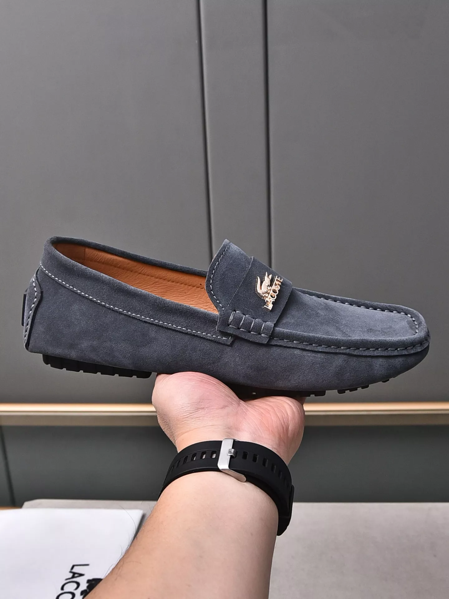 Sleek 4309 Lacoste Leather Shoes For Men