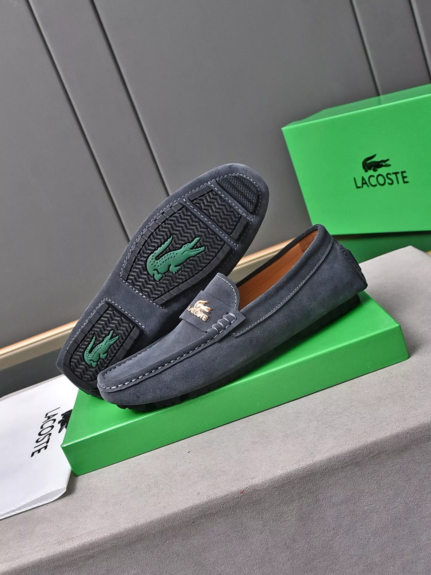Sleek 4309 Lacoste Leather Shoes For Men