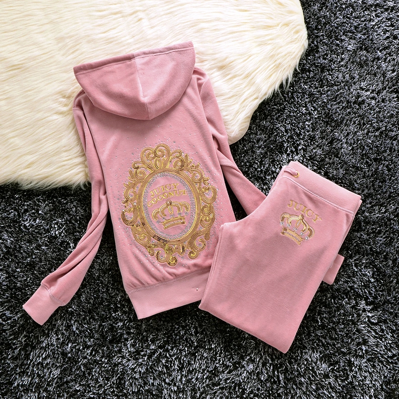 Sleek 5116 Juicy Couture Tracksuits Long Sleeved For Women