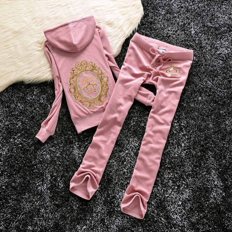 Sleek 5116 Juicy Couture Tracksuits Long Sleeved For Women