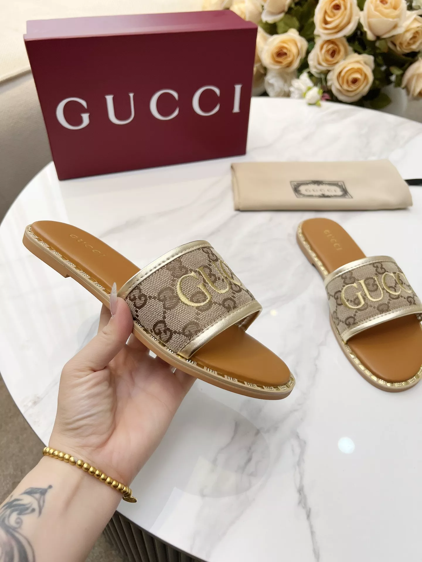 Sleek 5477 Gucci Slippers For Women