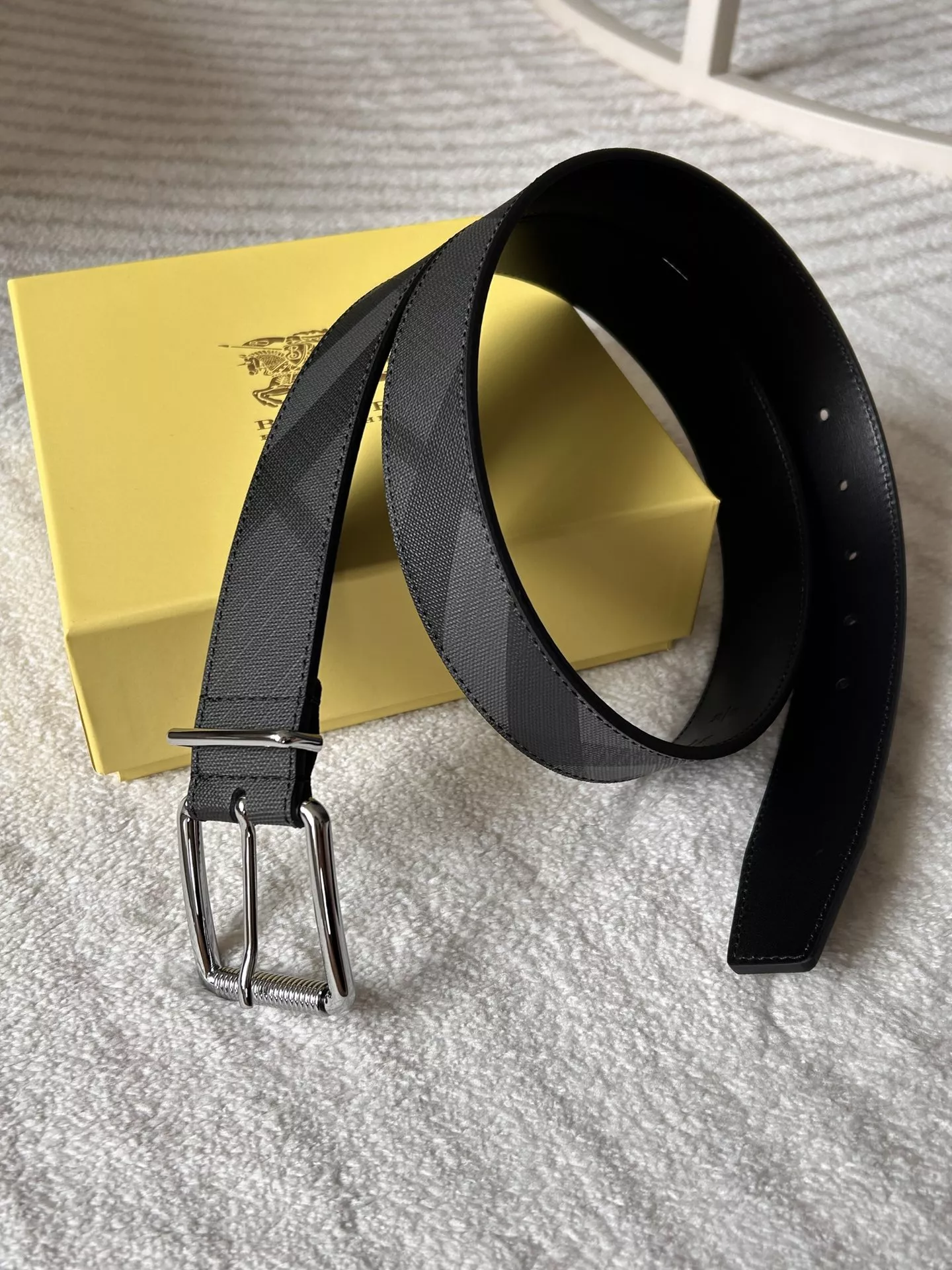 Sleek 5972 Burberry AAA Quality Belts In 3.5cm For Men