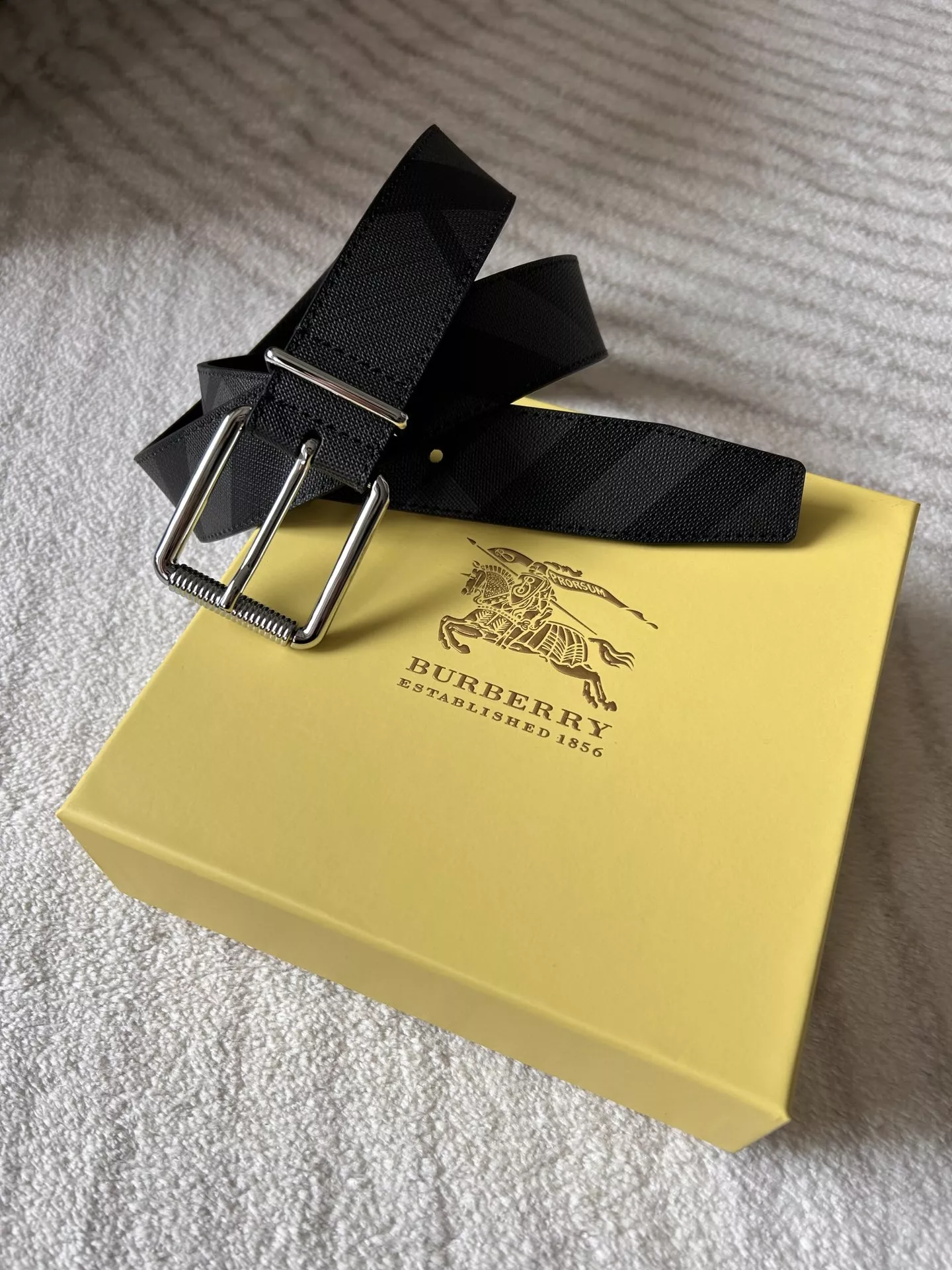 Sleek 5972 Burberry AAA Quality Belts In 3.5cm For Men