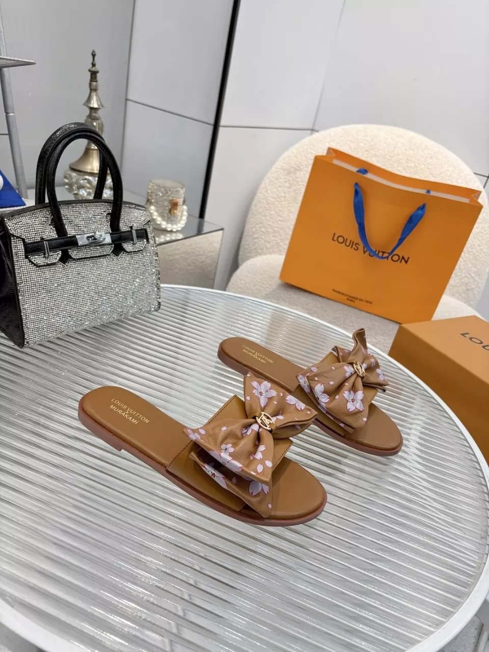 Sleek 6078 Louis Vuitton Slippers For Women