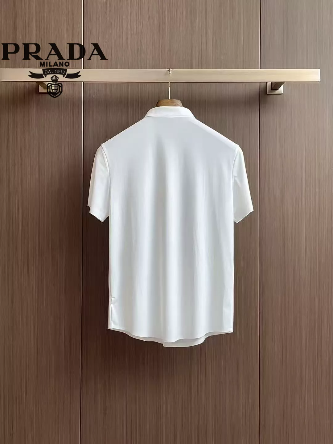 Sleek 6122 Prada Shirts Short Sleeved For Men