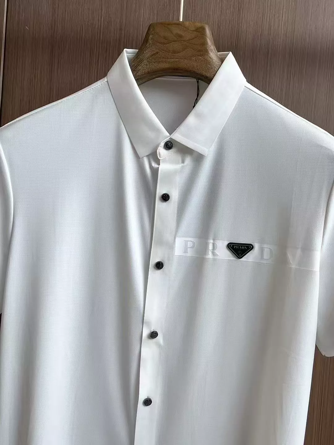 Sleek 6122 Prada Shirts Short Sleeved For Men