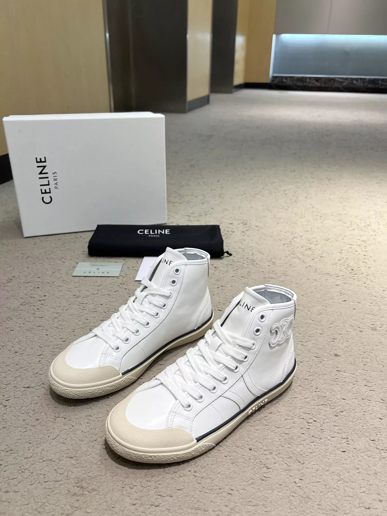 Sleek 6328 Celine High Top Shoes For Women