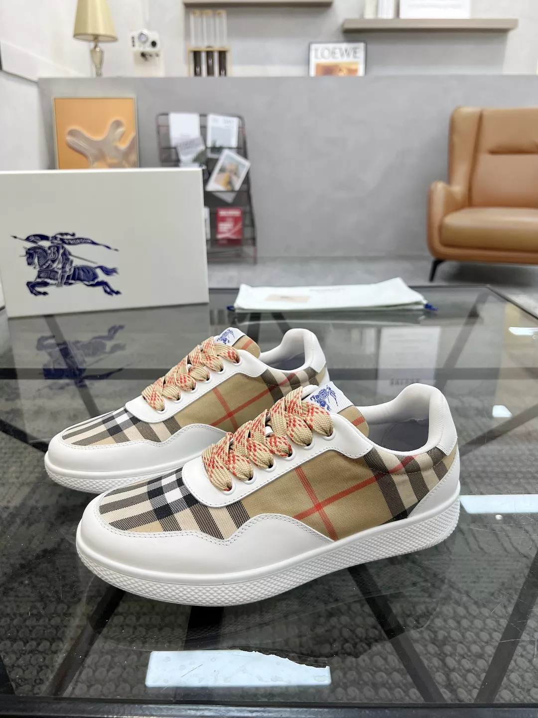 Sleek 6664 Burberry Casual Shoes For Men