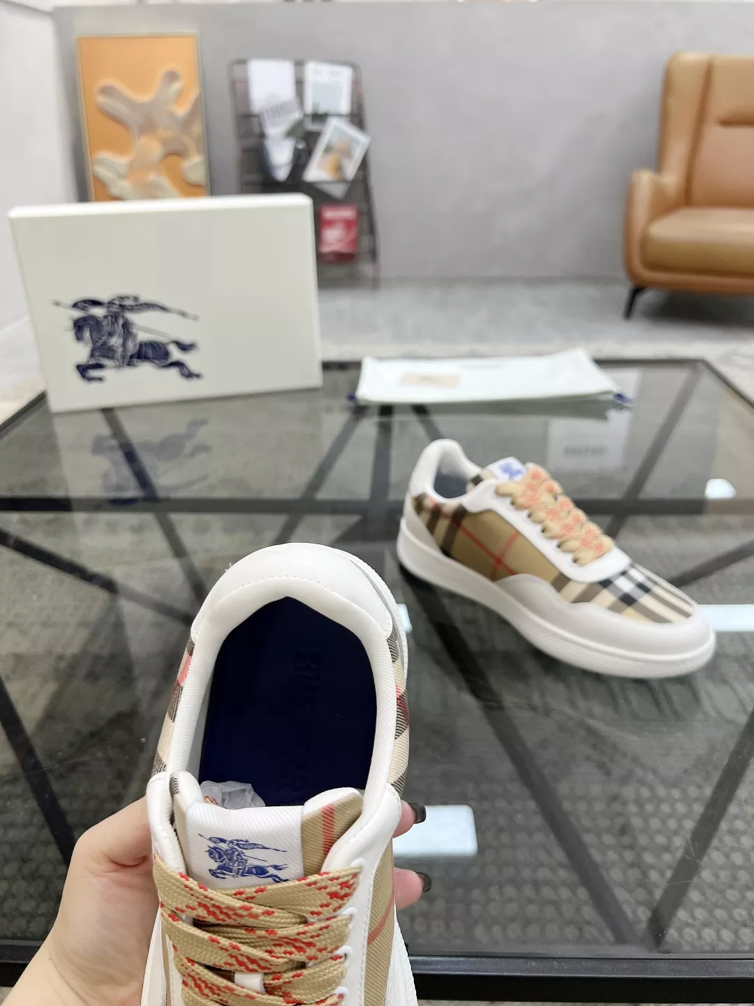 Sleek 6664 Burberry Casual Shoes For Men