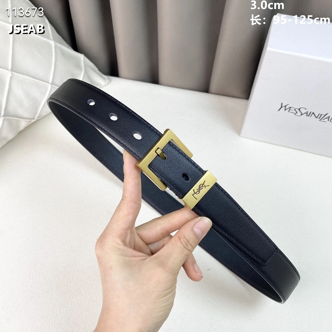 Sleek 7758 Yves Saint Laurent AAA Quality Belts