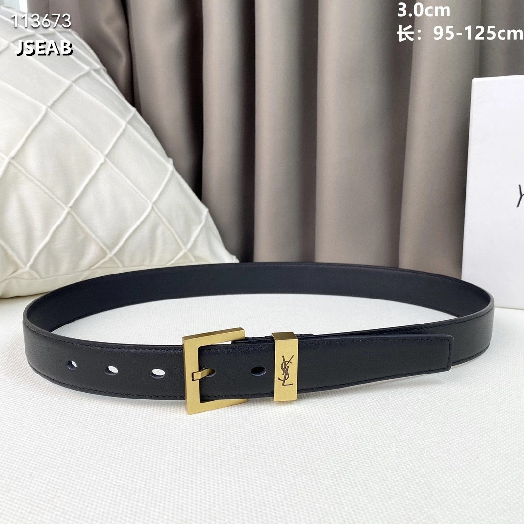 Sleek 7758 Yves Saint Laurent AAA Quality Belts