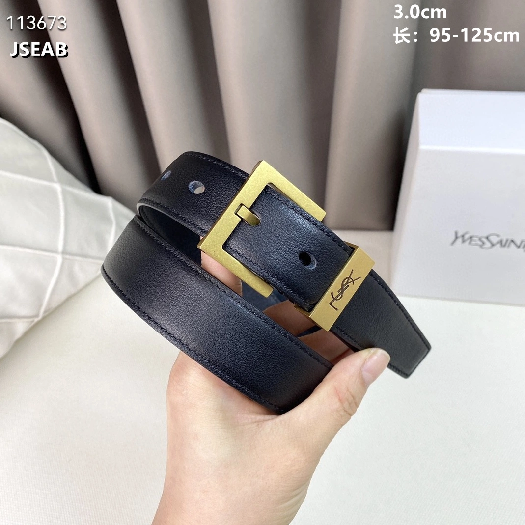 Sleek 7758 Yves Saint Laurent AAA Quality Belts