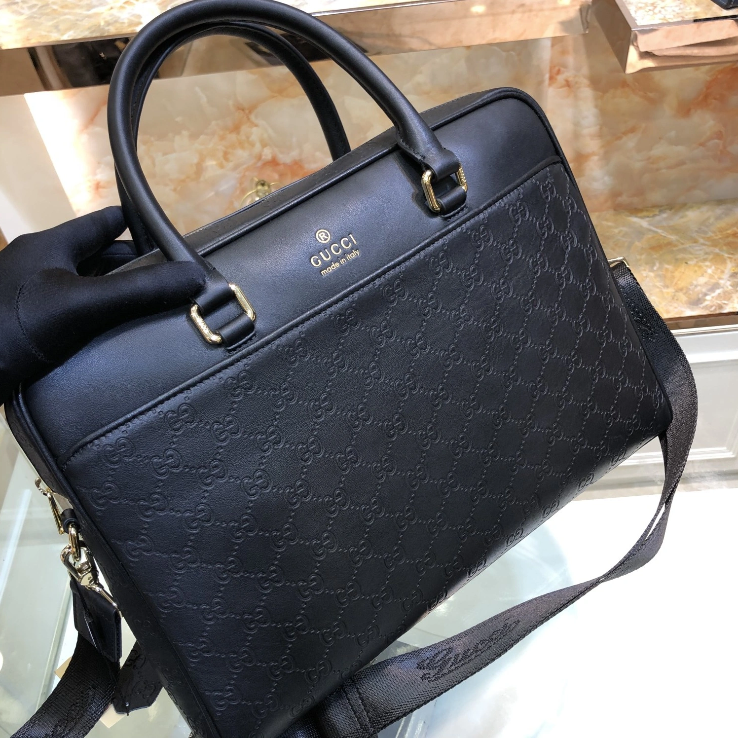 Sleek 7842 Gucci AAA Man Handbags