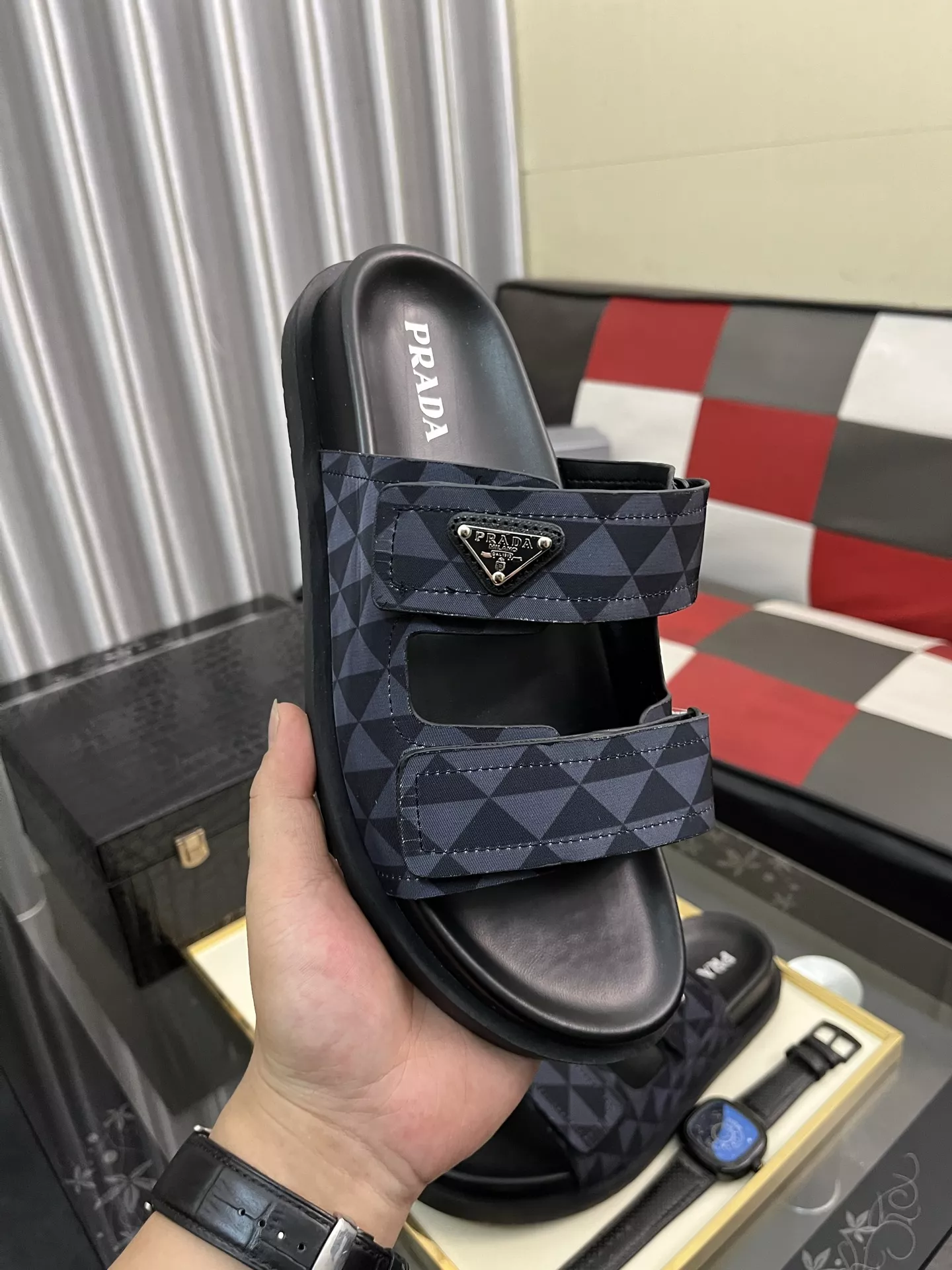 Sleek 8190 Prada Slippers For Men