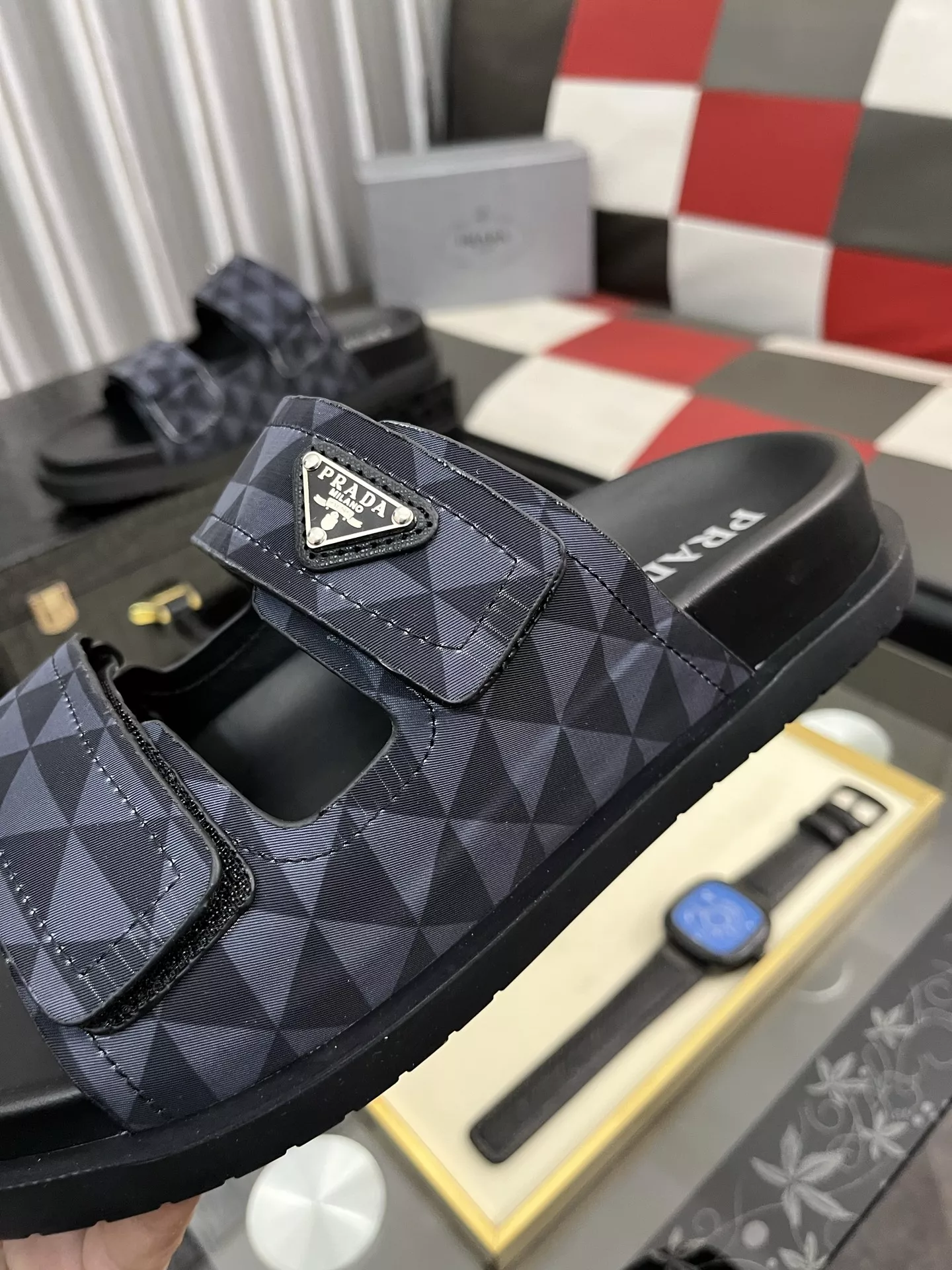 Sleek 8190 Prada Slippers For Men