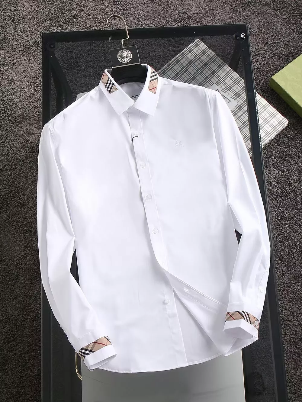 Sleek 8276 Burberry Shirts Long Sleeved For Men