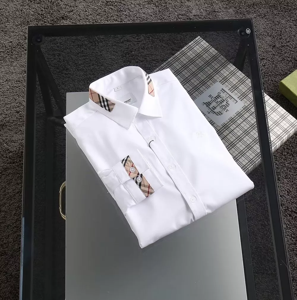 Sleek 8276 Burberry Shirts Long Sleeved For Men