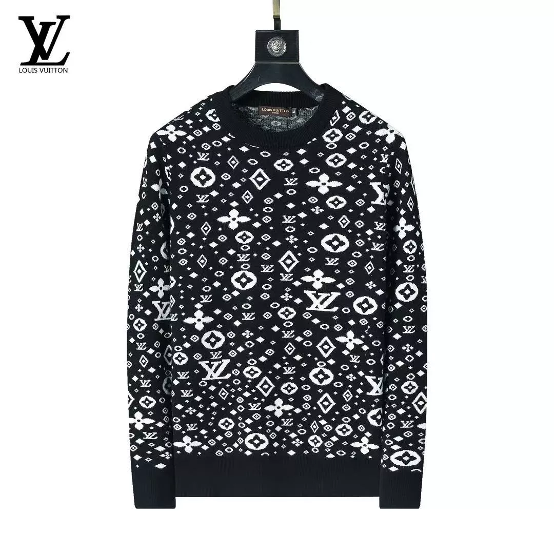 Sleek 8390 Louis Vuitton LV Sweaters Long Sleeved For Men