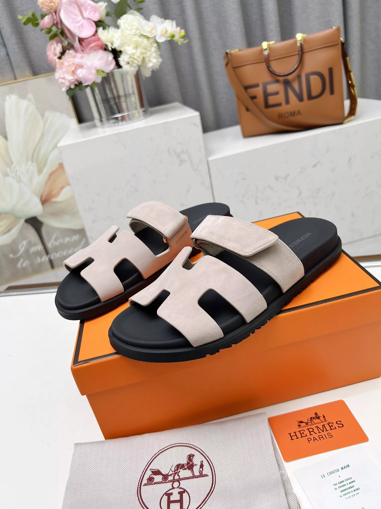 Sleek 8404 Hermes Slippers For Men