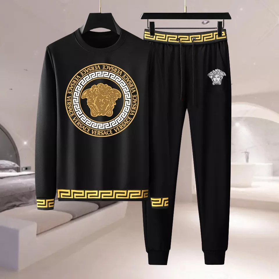 Sleek 8422 Versace Tracksuits Long Sleeved For Men