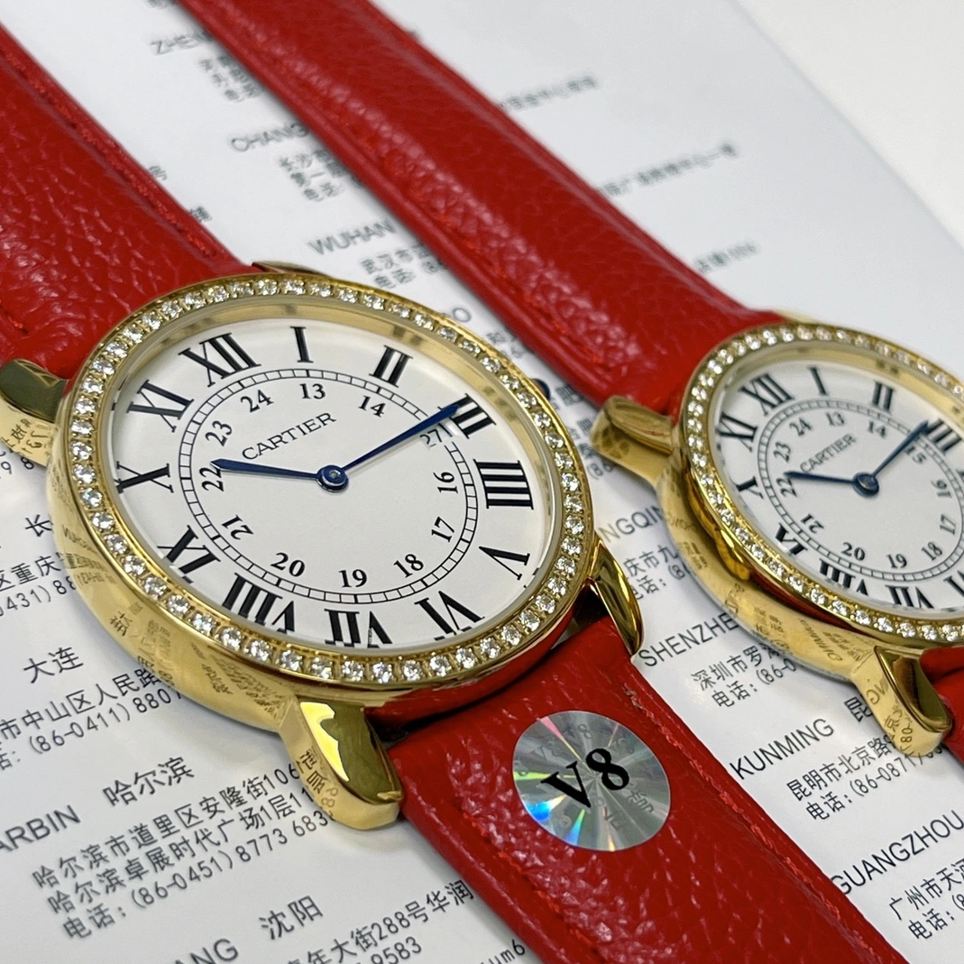Sleek 8555 Cartier AAA Quality Watches For Unisex