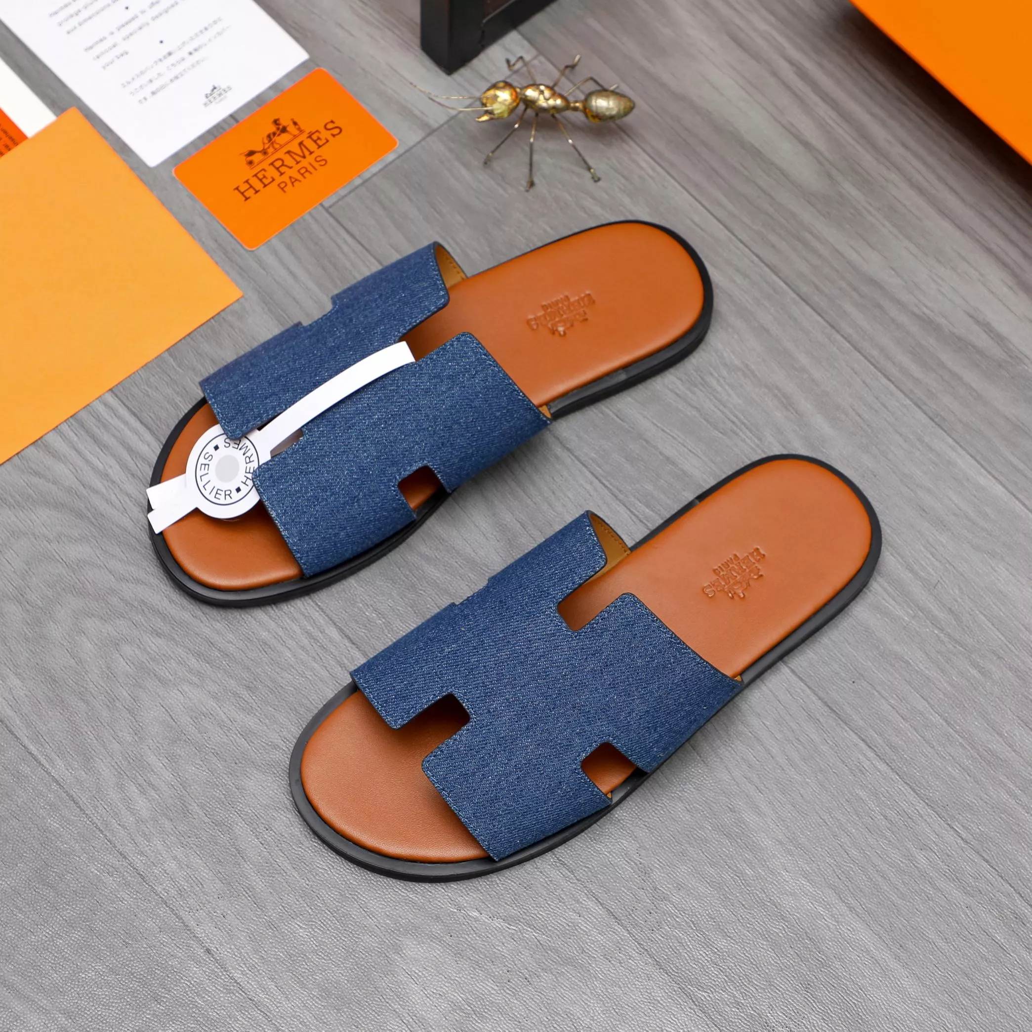 Sleek 8626 Hermes Slippers For Men