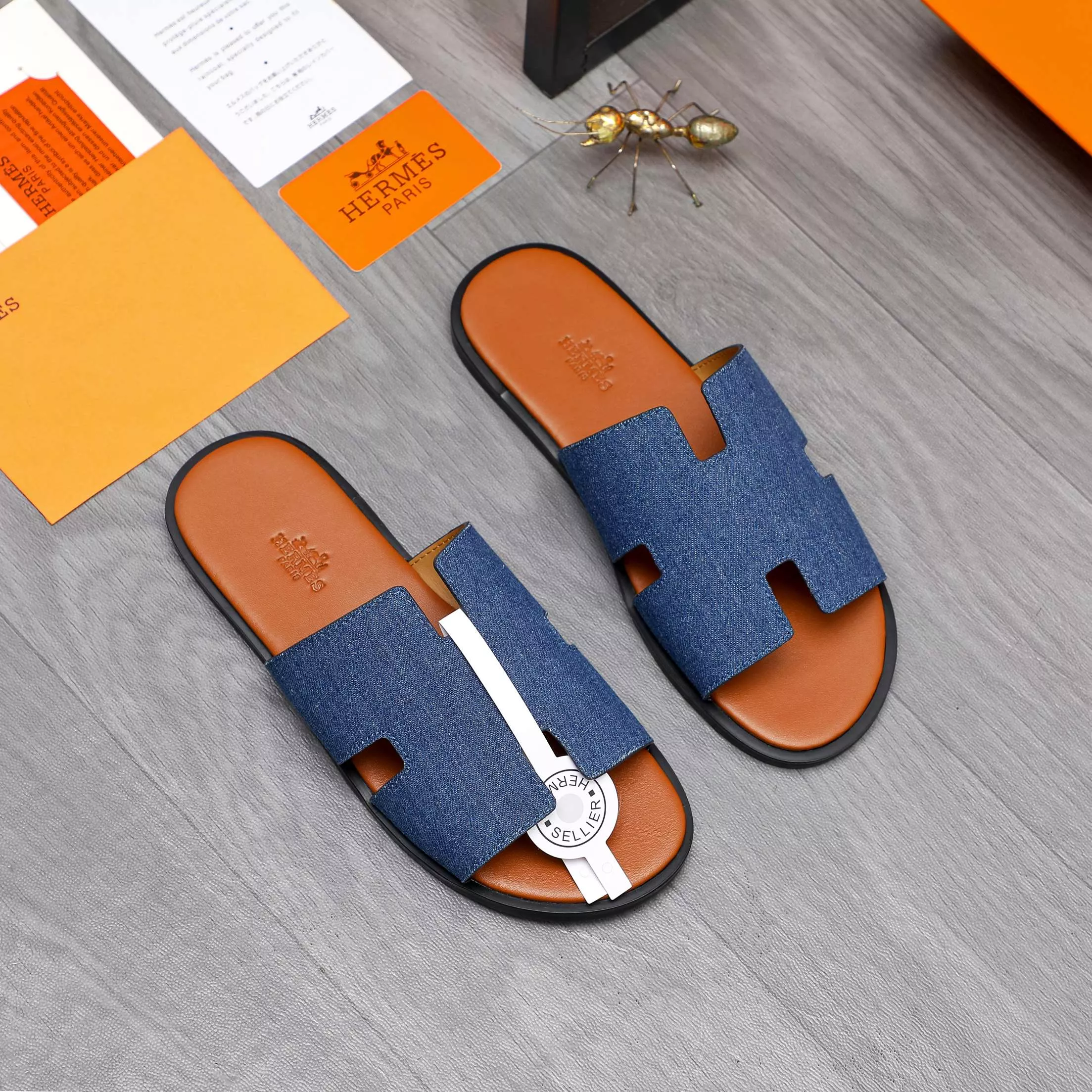 Sleek 8626 Hermes Slippers For Men