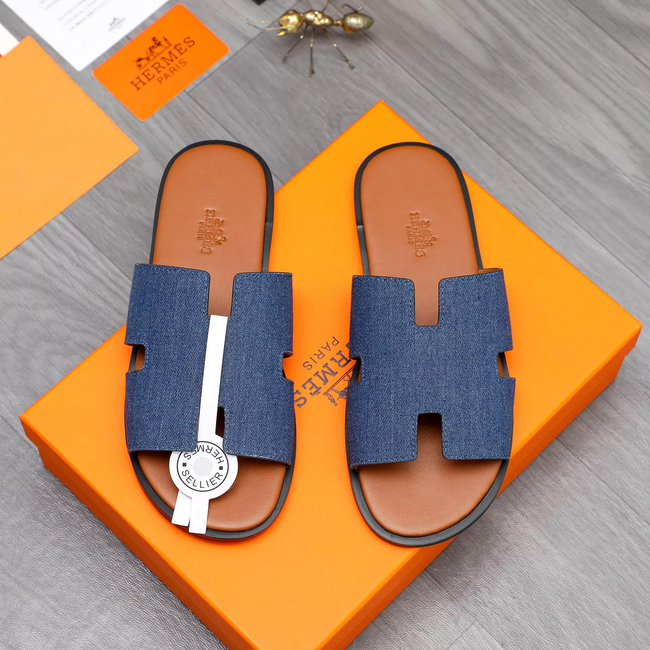 Sleek 8626 Hermes Slippers For Men