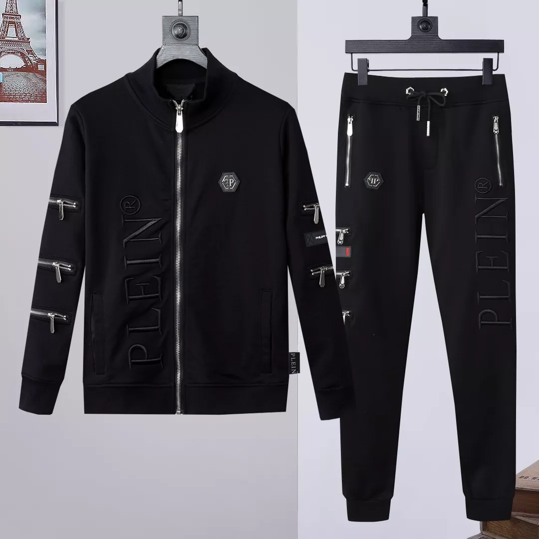Sleek 8634 Philipp Plein PP Tracksuits Long Sleeved For Men