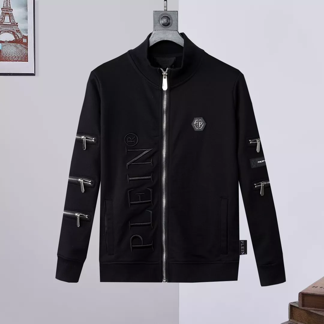 Sleek 8634 Philipp Plein PP Tracksuits Long Sleeved For Men
